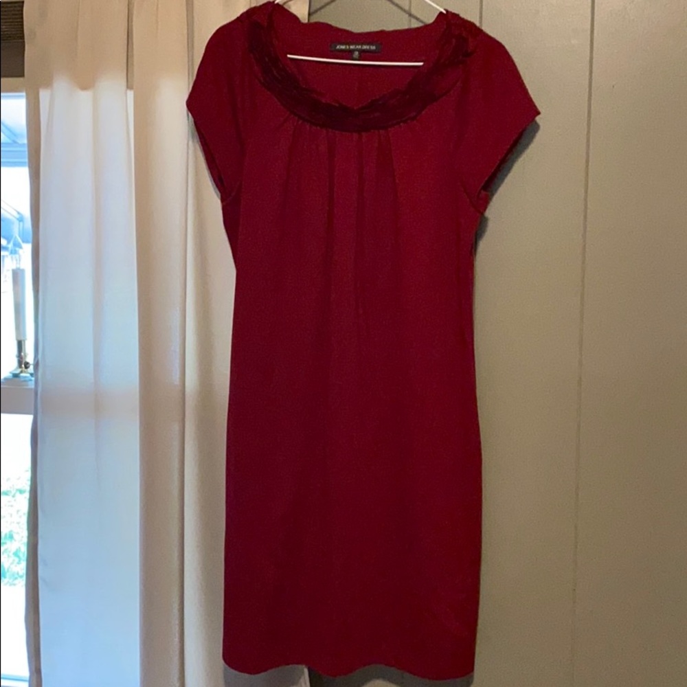 Jones wear Burgundy Dress Size 10 Like New